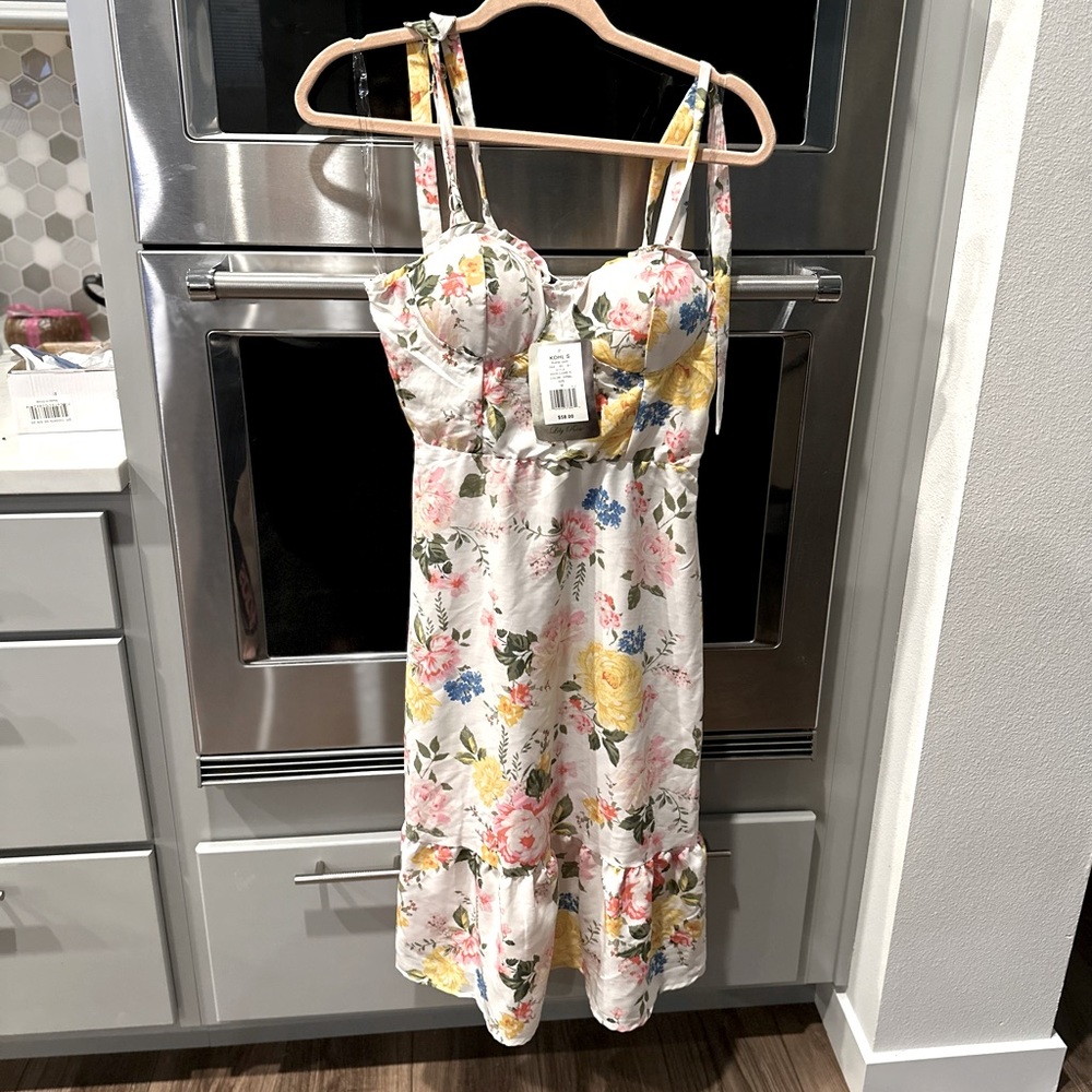 Lily Rose floral bustier dress